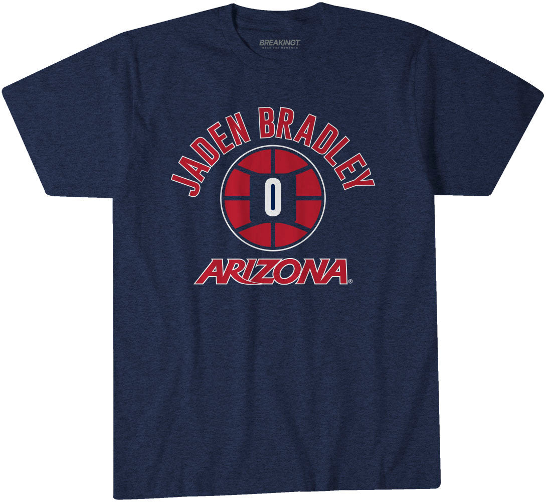Arizona Basketball: Jaden Bradley Name Number Ball 1