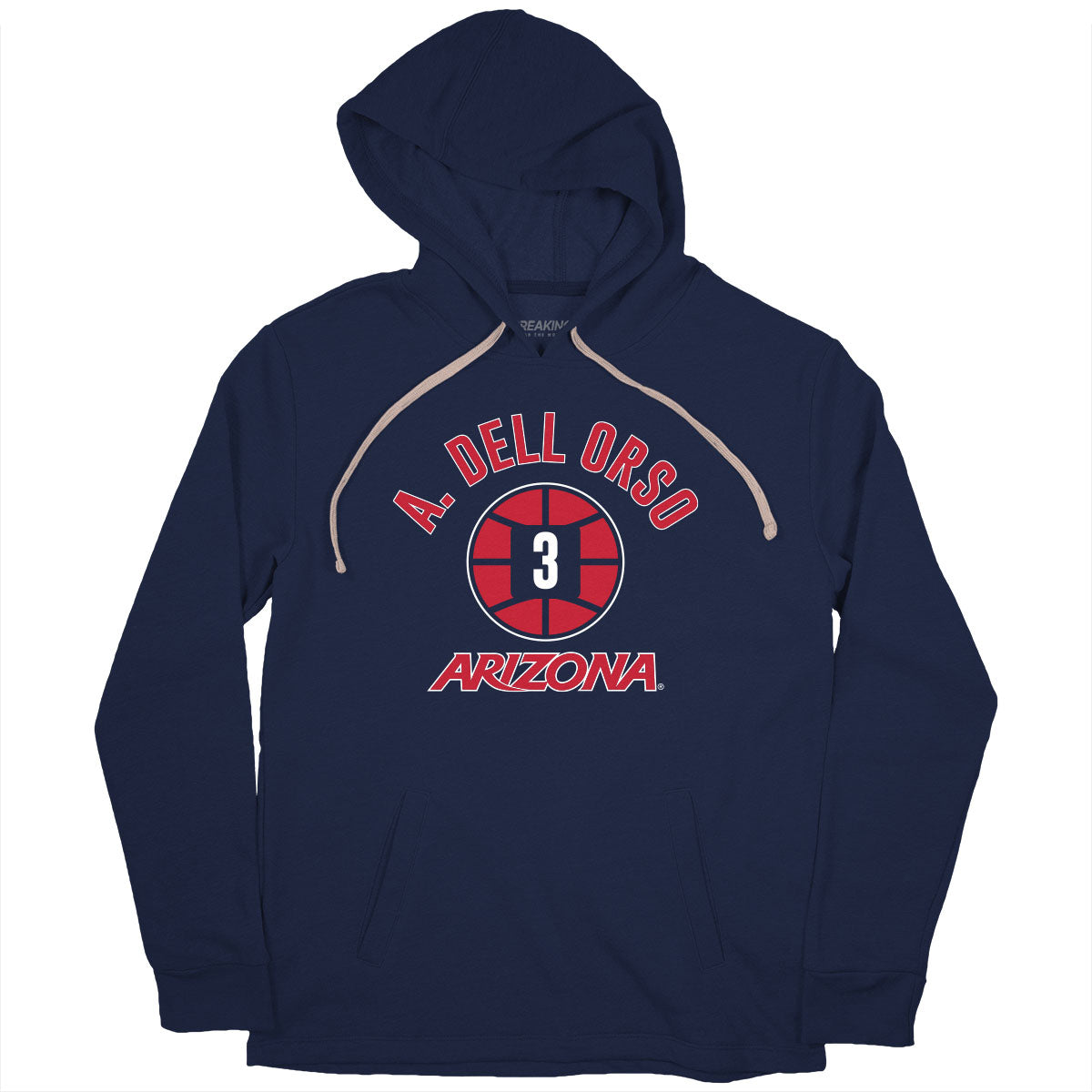 Arizona Basketball: Anthony Dell'Orso Name Number Ball 2