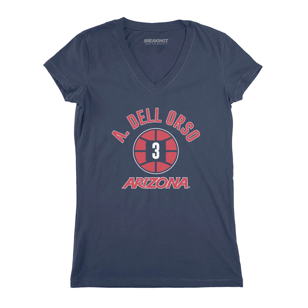 Arizona Basketball: Anthony Dell'Orso Name Number Ball 3