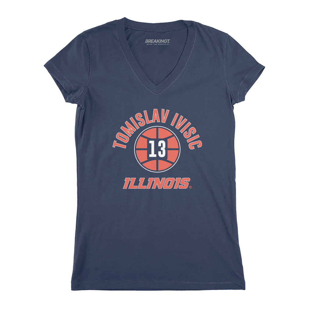 Illinois Basketball: Tomislav Ivisic Name Number Ball 3