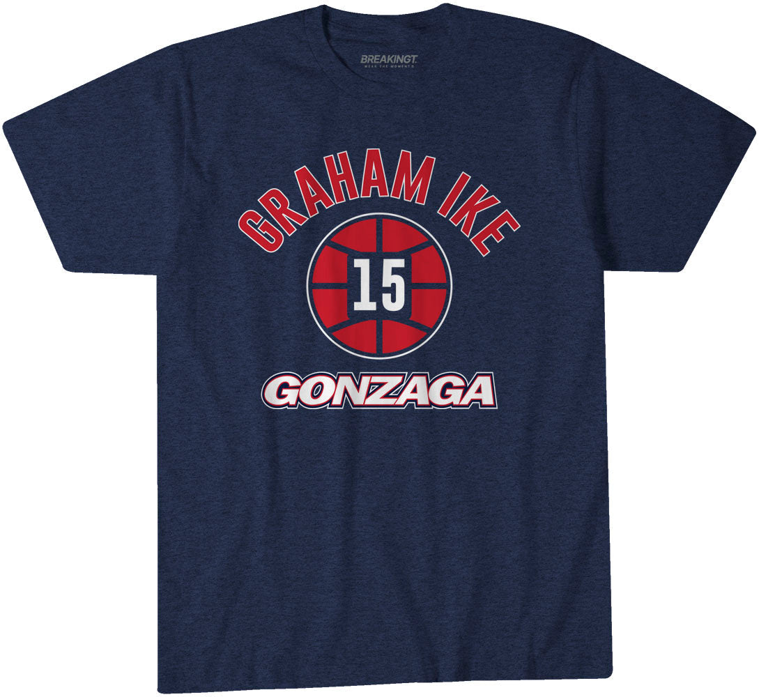 Gonzaga Basketball: Graham Ike Name Number Ball 1