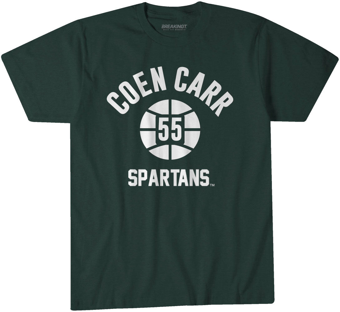 Michigan State Basketball: Coen Carr Name Number Ball 1