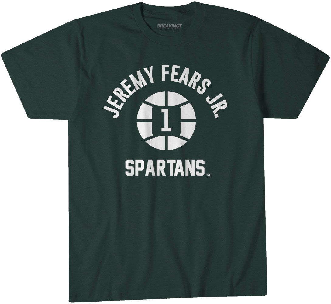 Michigan State Basketball: Jeremy Fears Jr. Name Number Ball 1