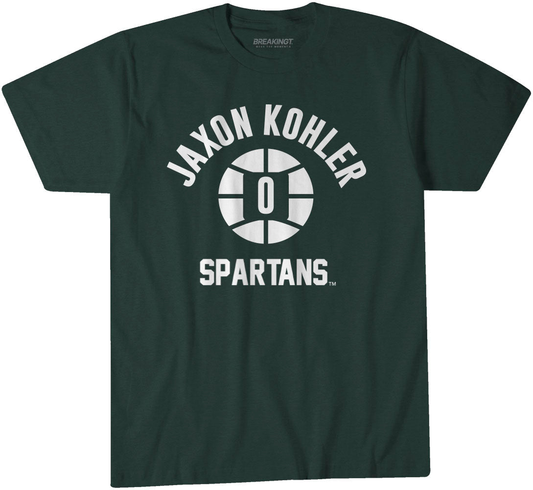 Michigan State Basketball: Jaxon Kohler Name Number Ball 1
