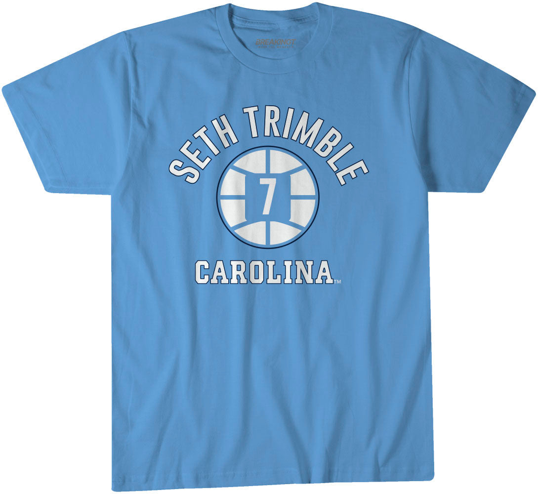 UNC Basketball: Seth Trimble Name Number Ball 1