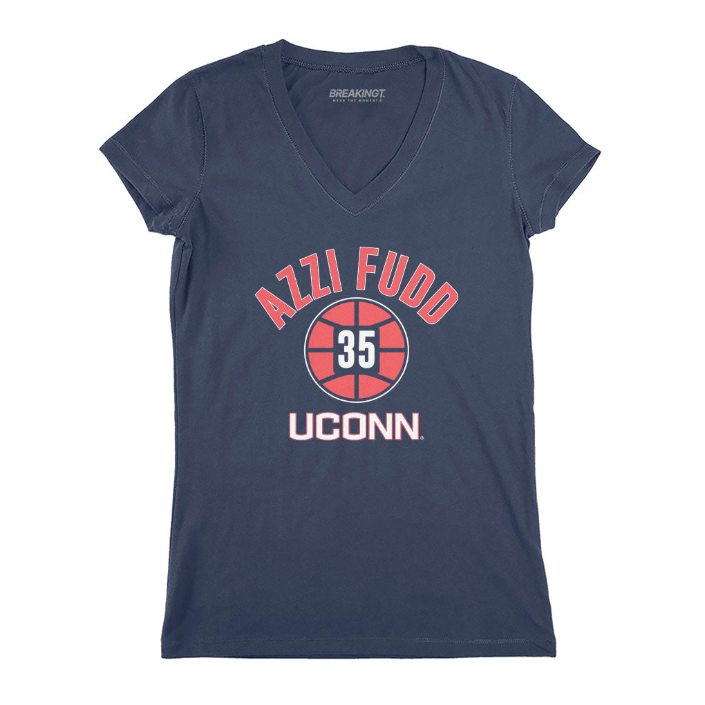 UConn Basketball: Azzi Fudd Name Number Ball 3