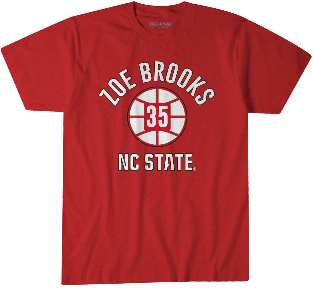 NC State Basketball: Zoe Brooks Name Number Ball 1