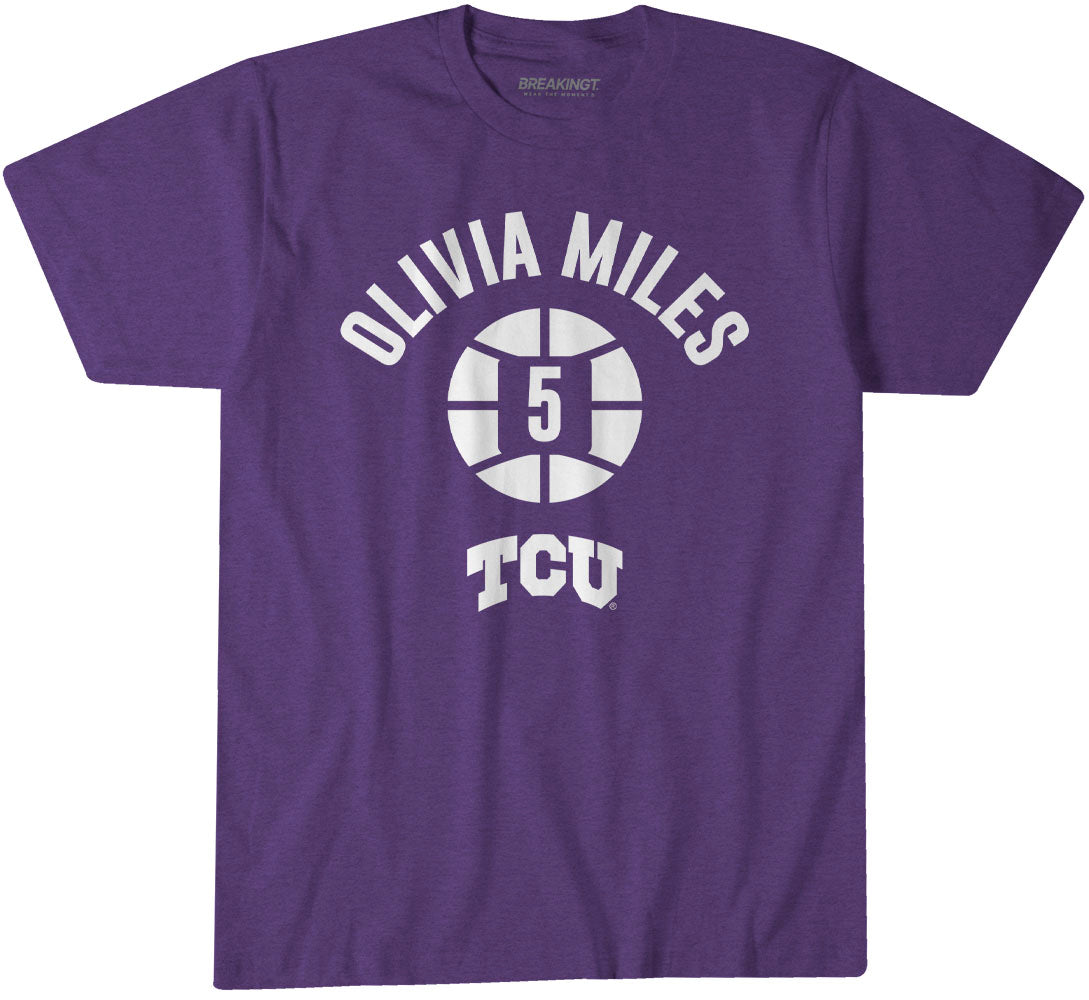 TCU Basketball: Olivia Miles Name Number Ball 1