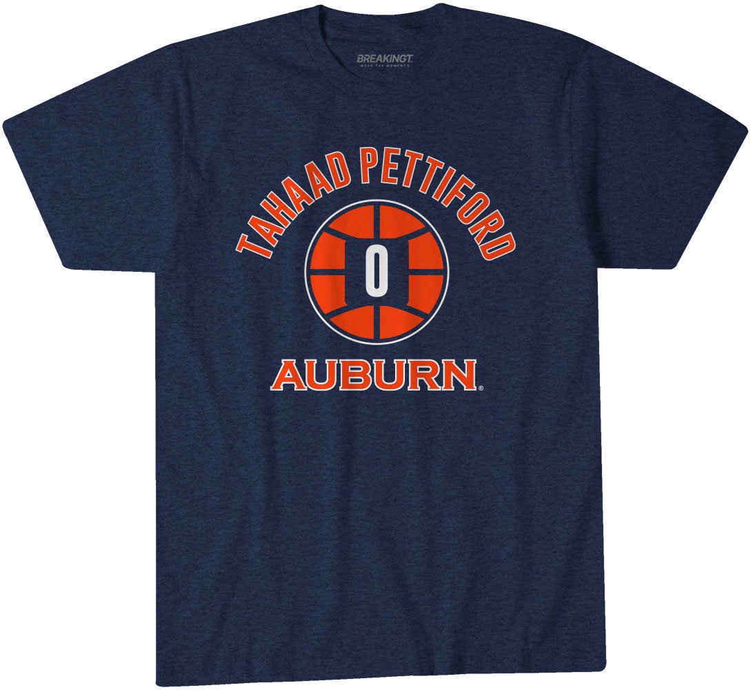 Auburn Basketball: Tahaad Pettiford Name Number Ball 1