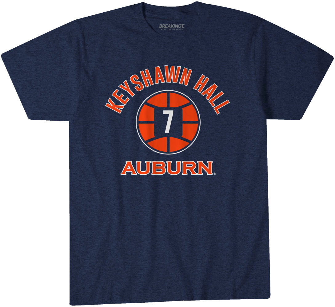 Auburn Basketball: Keyshawn Hall Name Number Ball 1