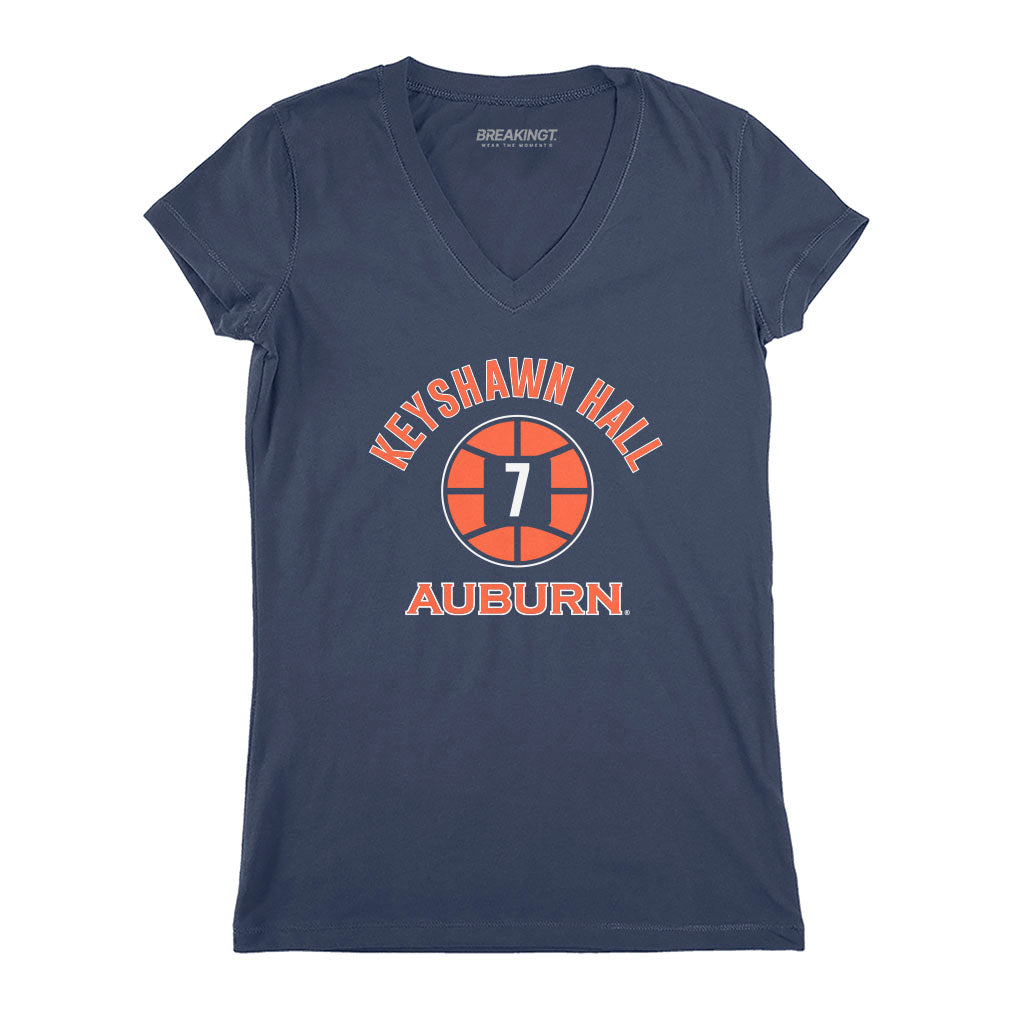 Auburn Basketball: Keyshawn Hall Name Number Ball 3