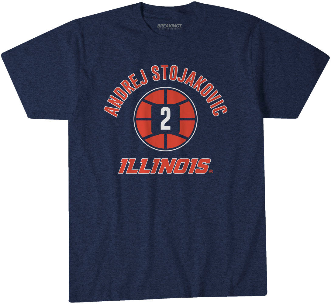 Illinois Basketball: Andrej Stojaković Name Number Ball 1