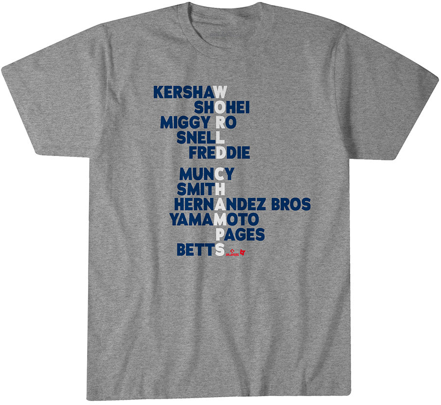 Los Angeles Baseball: World Champs Acrostic 1