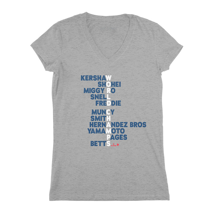 Los Angeles Baseball: World Champs Acrostic 3