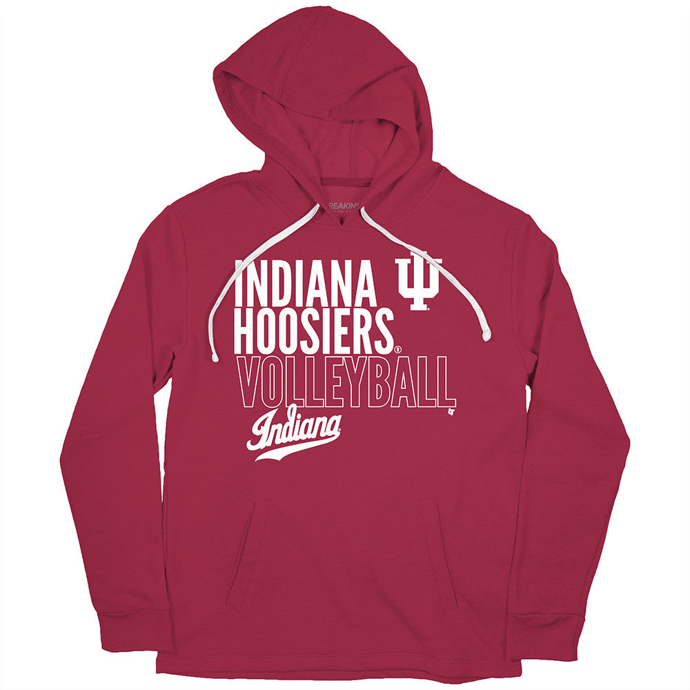 Indiana Volleyball: Text Logo Overlay 2