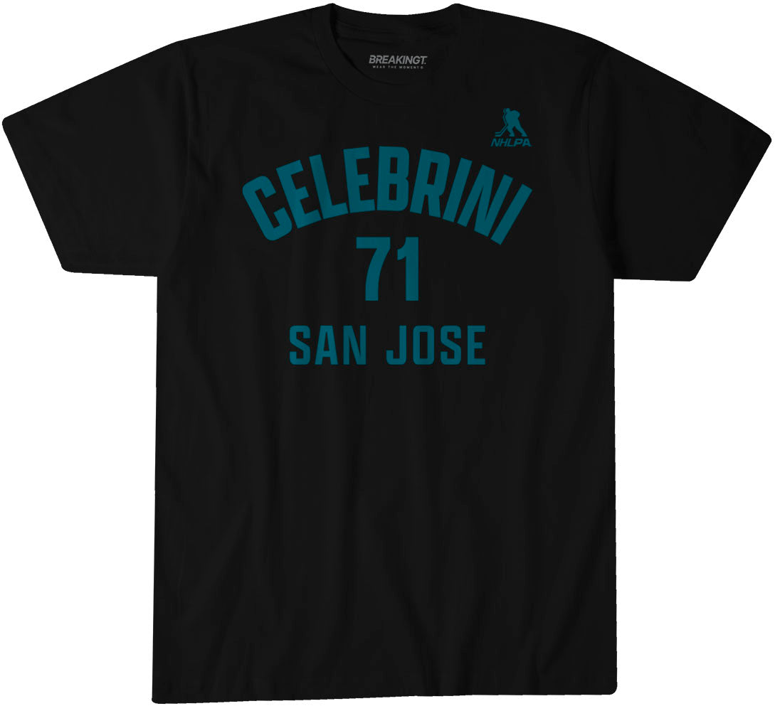 Macklin Celebrini: San Jose Name & Number 1