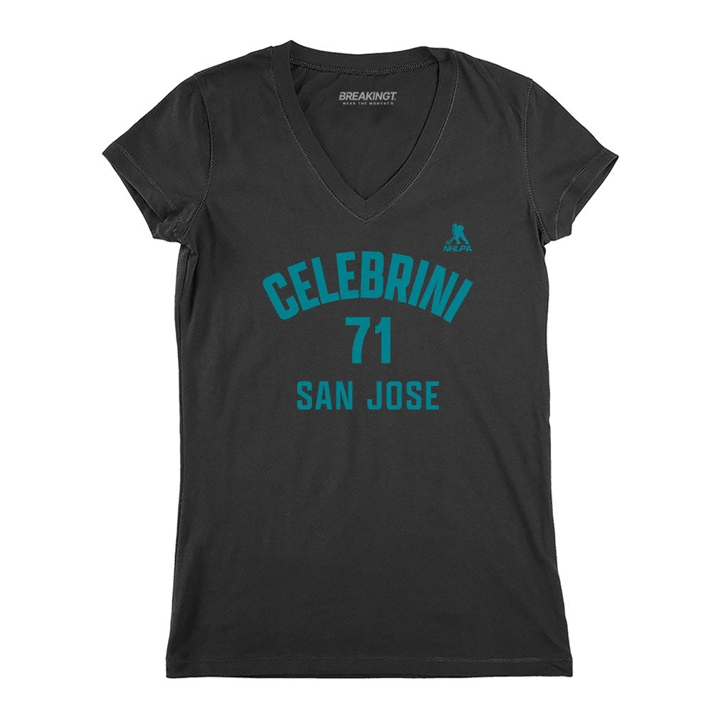 Macklin Celebrini: San Jose Name & Number 3