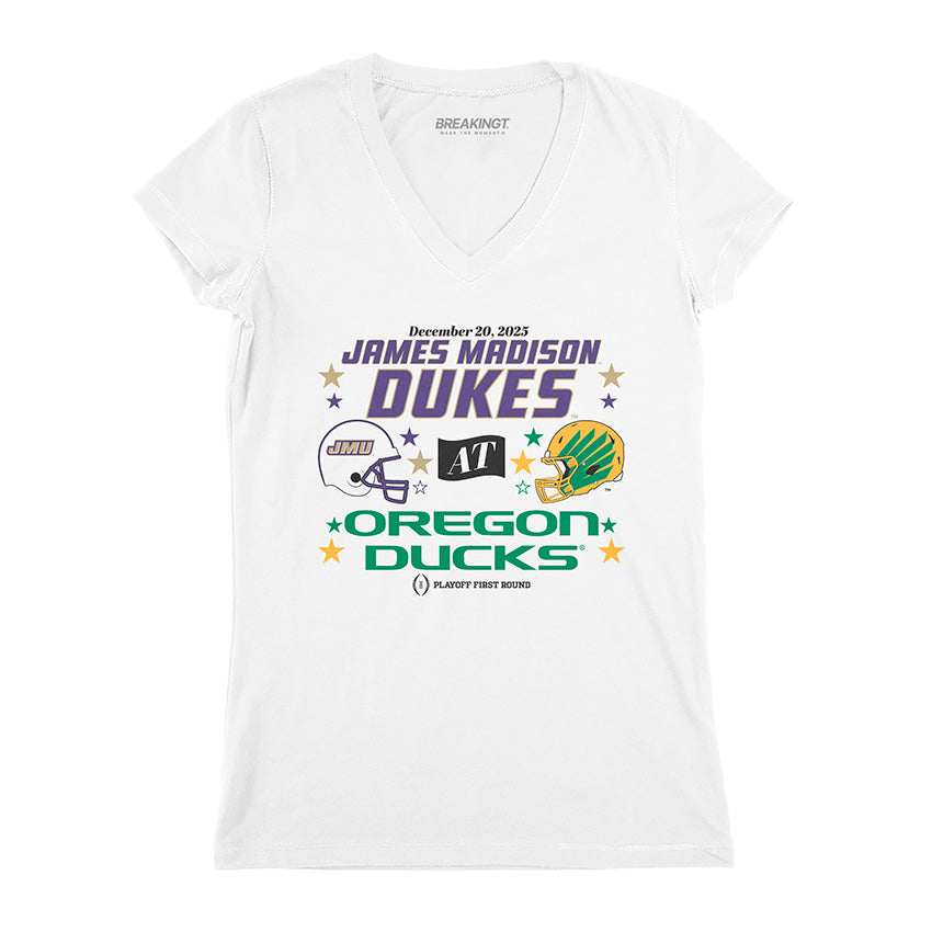 Oregon Ducks & JMU Dukes: 2025 CFP First Round Matchup 3