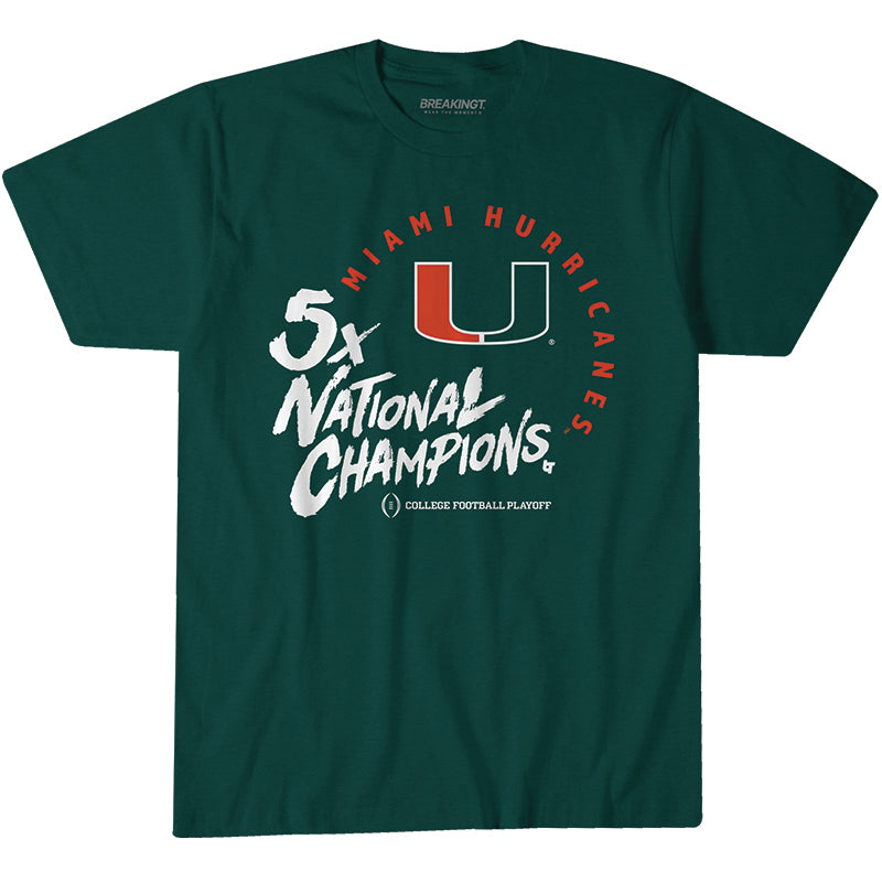 Miami Football: 2025 CFP Five-Time National Champions 1