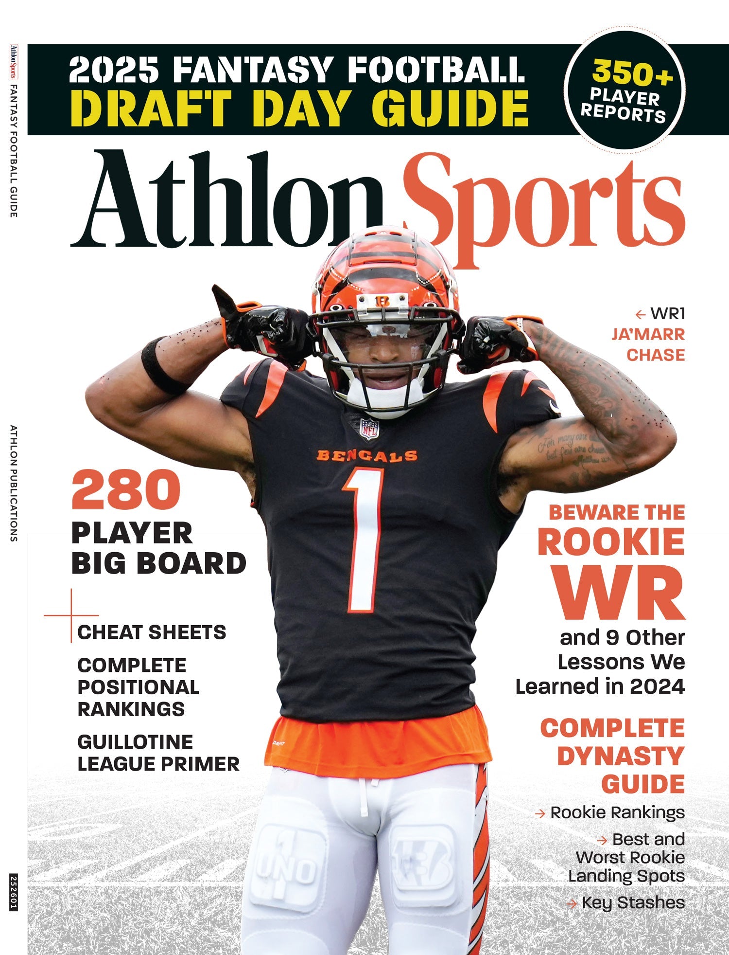 Athlon Sports - Fantasy Football 2025: 350+ Player Reports, 280 Player Big Board, League Domination, Top Picks, Cheat Sheets, Positional Rankings, Guillotine League Primer, Rookie Rankings & More! 3