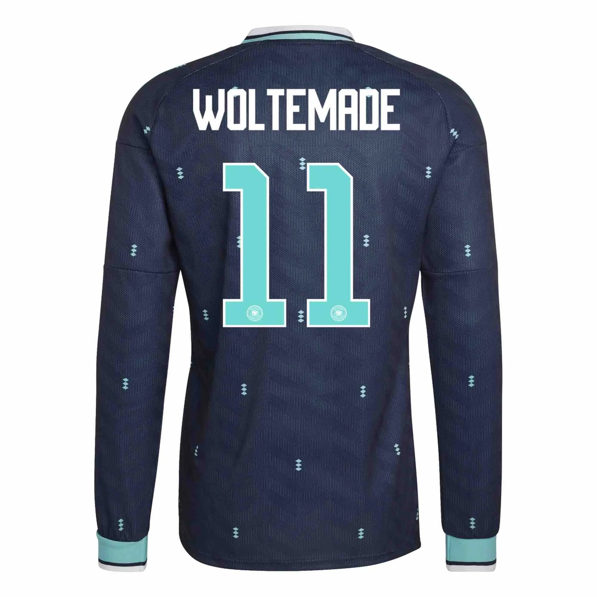 adidas 2026 Germany Men's Authentic Away Long-Sleeve Soccer Jersey 9