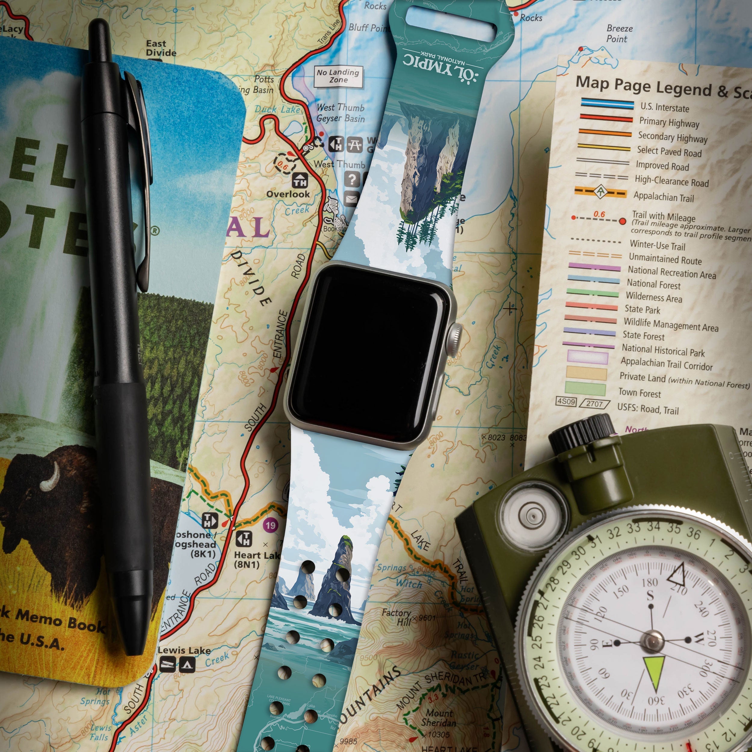National Parks Olympic HD Fitbit Versa 3 & Sense 1 Watch Band 2