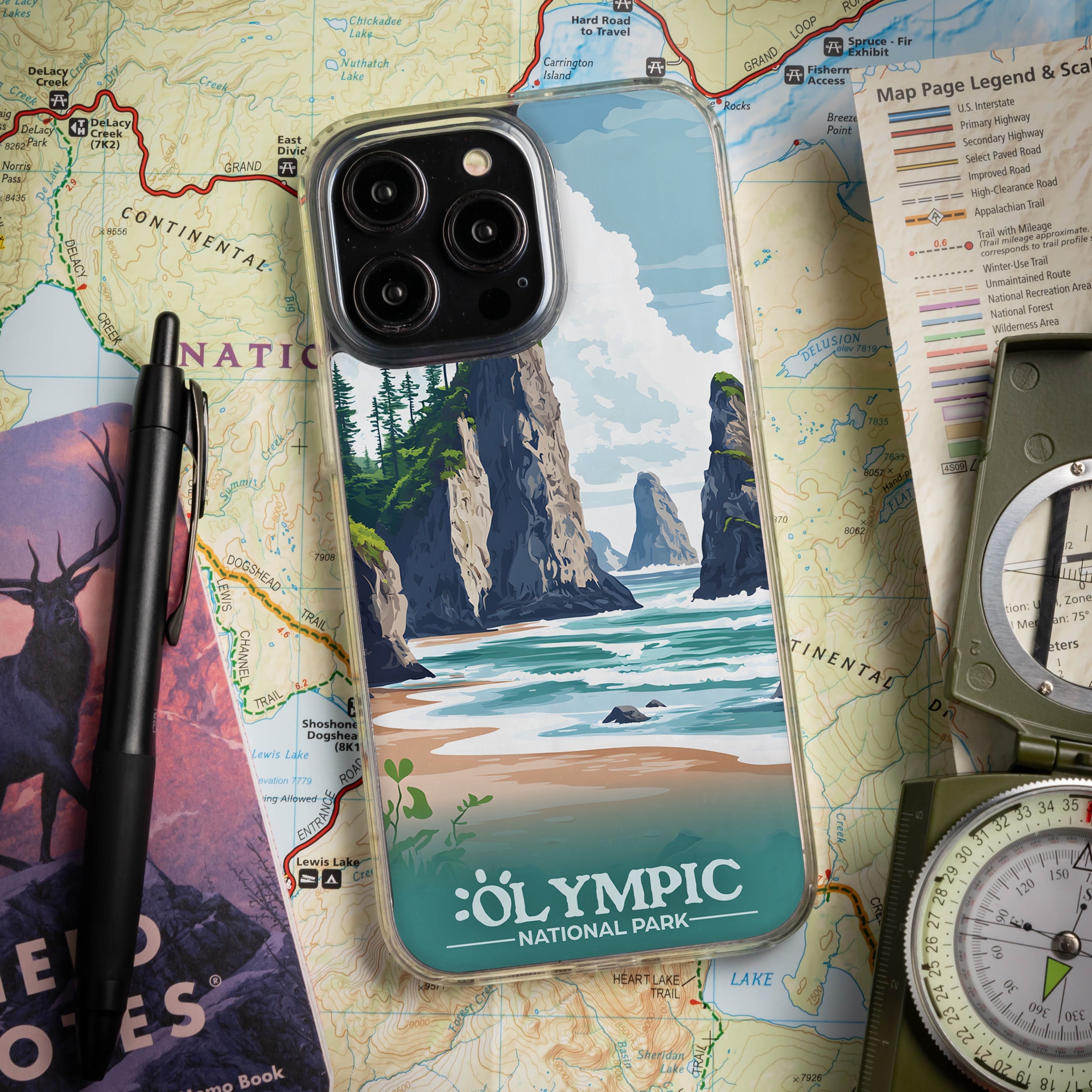 National Parks Olympic HD Apple iPhone 16 Mag-Safe Phone Case 2