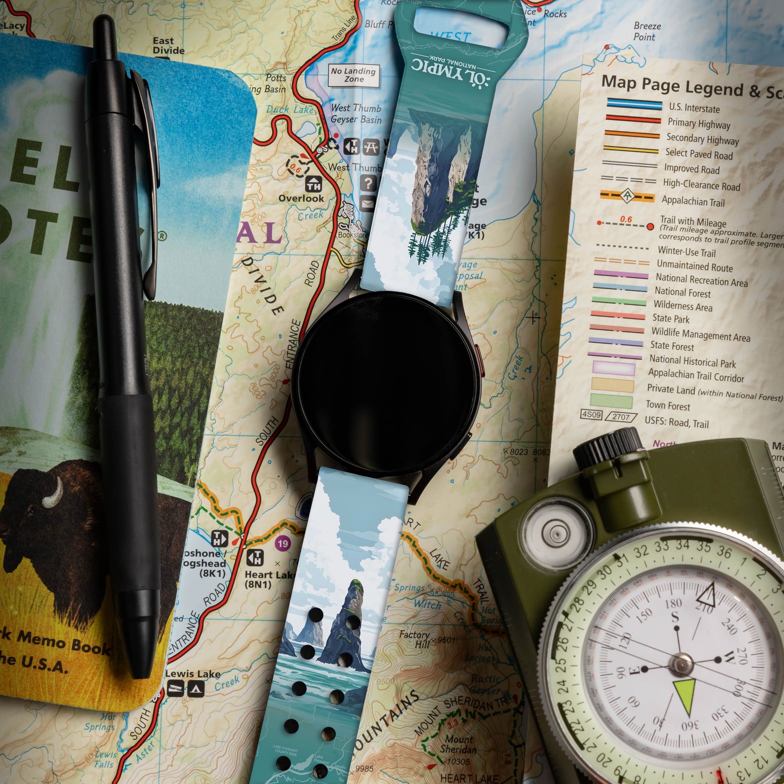 National Parks Olympic HD  Watchband for Samsung, Garmin, Fossil, and More | Affinity Bands 2
