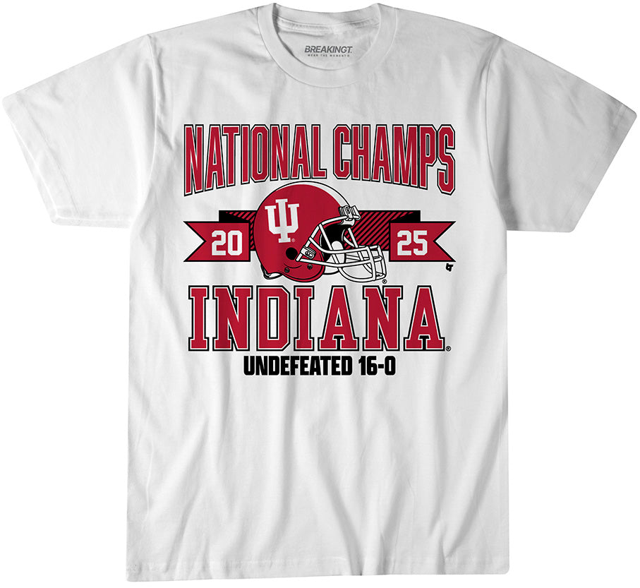 Indiana Football: 2025 CFP National Champions Arched Helmet 1