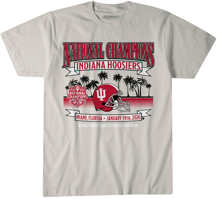 Indiana Football: 2025 CFP National Champions Local Helmet 1
