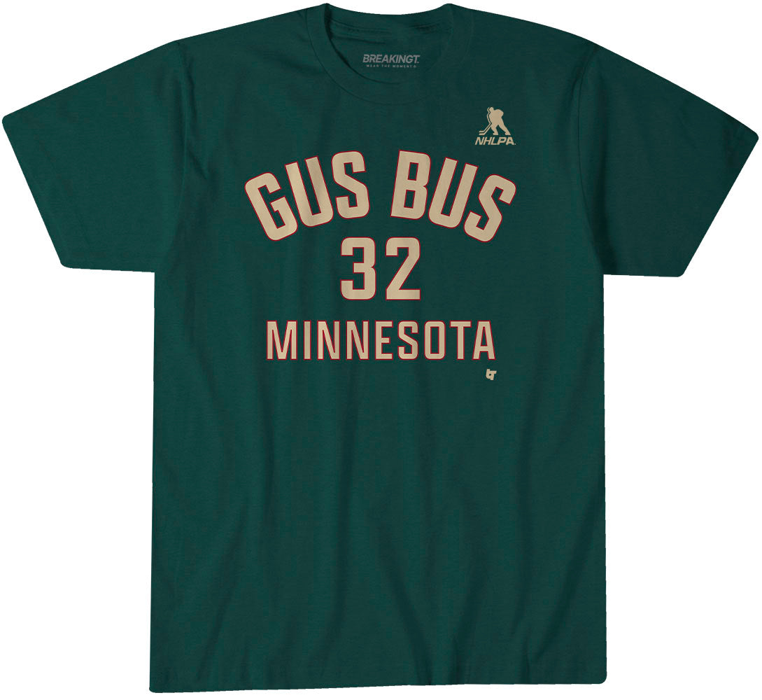 Filip Gustavsson: Minnesota Gus Bus Name & Number 1