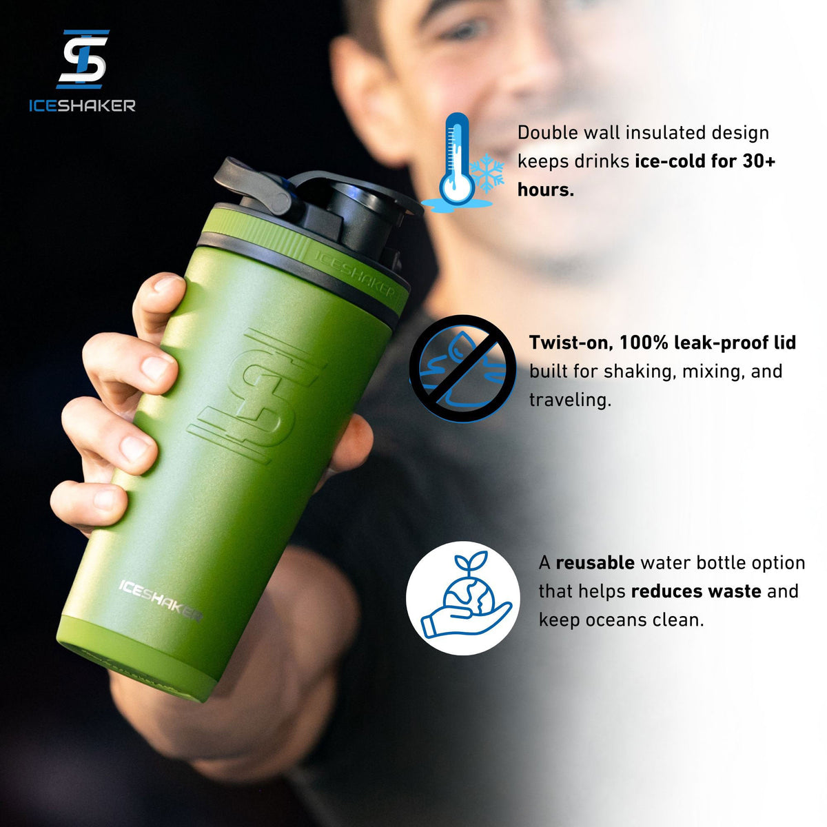 Officially Licensed Oakland Athletics 26oz Ice Shaker 3