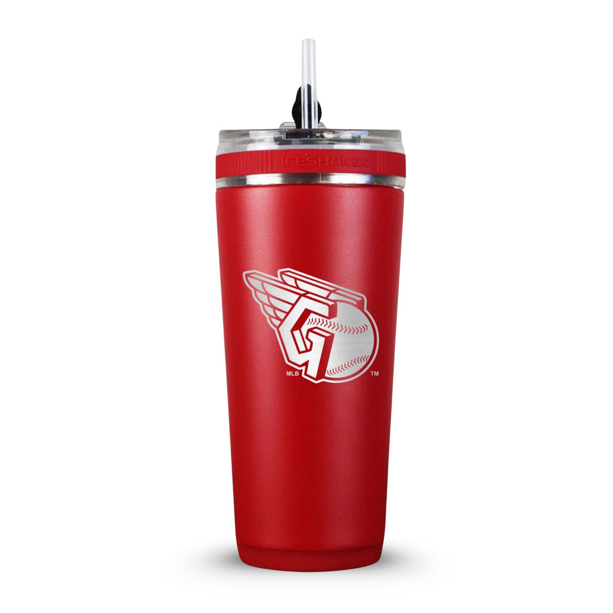 Officially Licensed Cleveland Guardians 26oz Flex Bottle | Ice Shaker 7