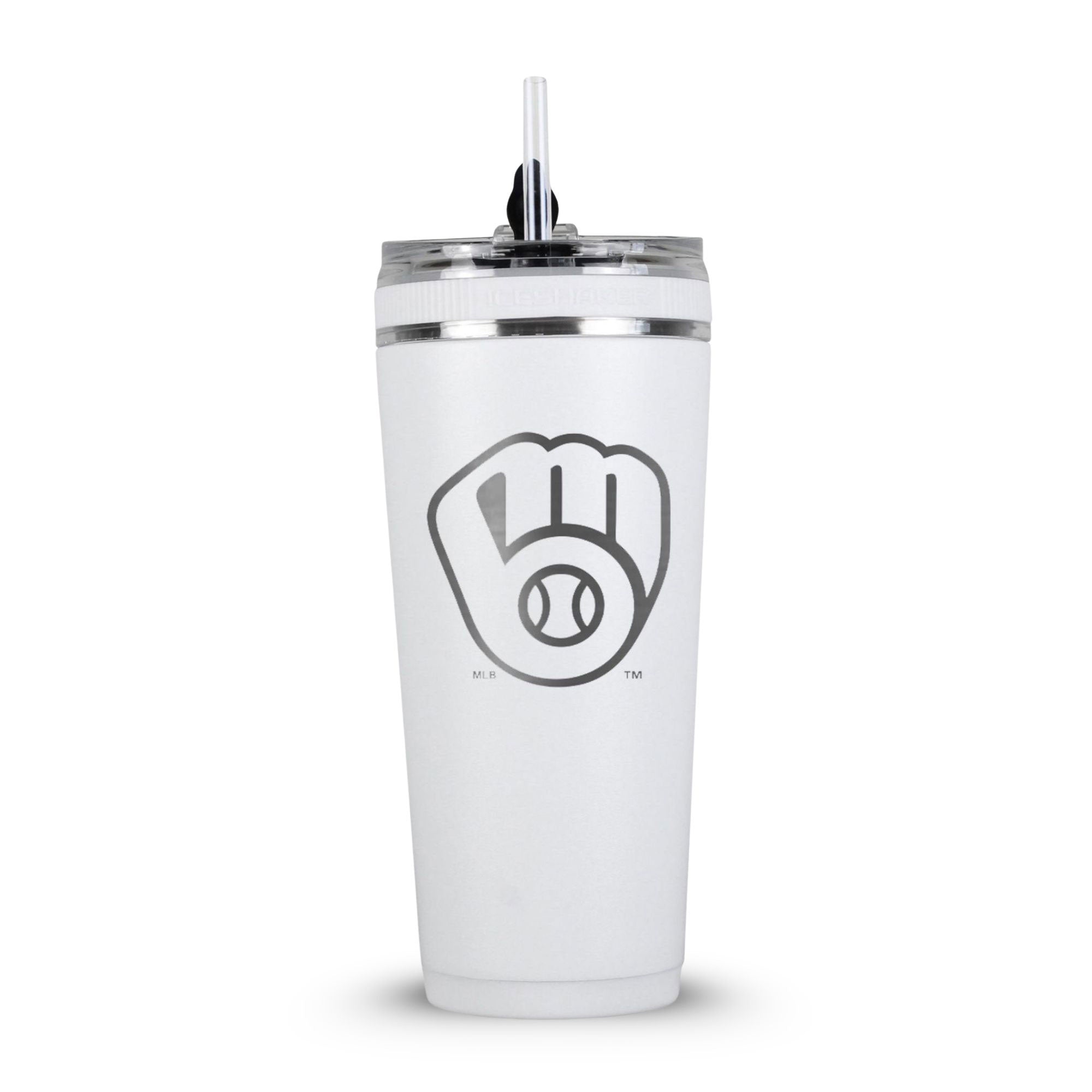 Officially Licensed Milwaukee Brewers 26oz Flex Bottle | Ice Shaker 7