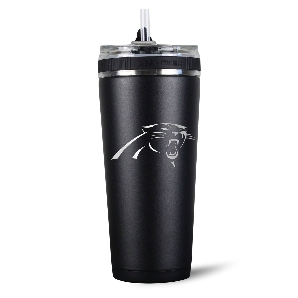Officially Licensed Carolina Panthers 26oz Flex Bottle | Ice Shaker 1