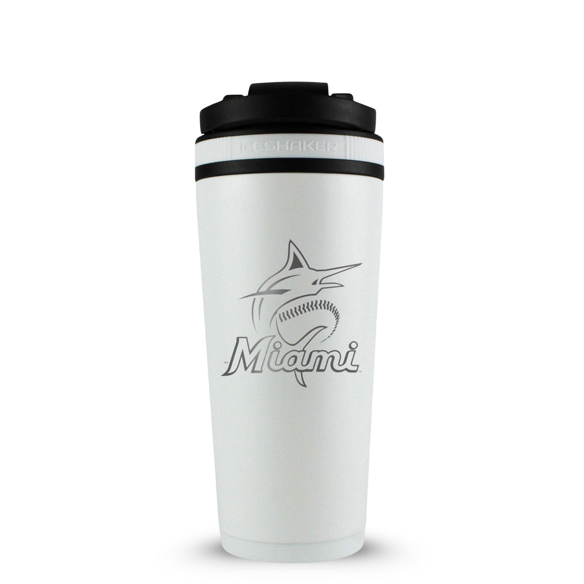 Officially Licensed Miami Marlins 26oz Ice Shaker 9