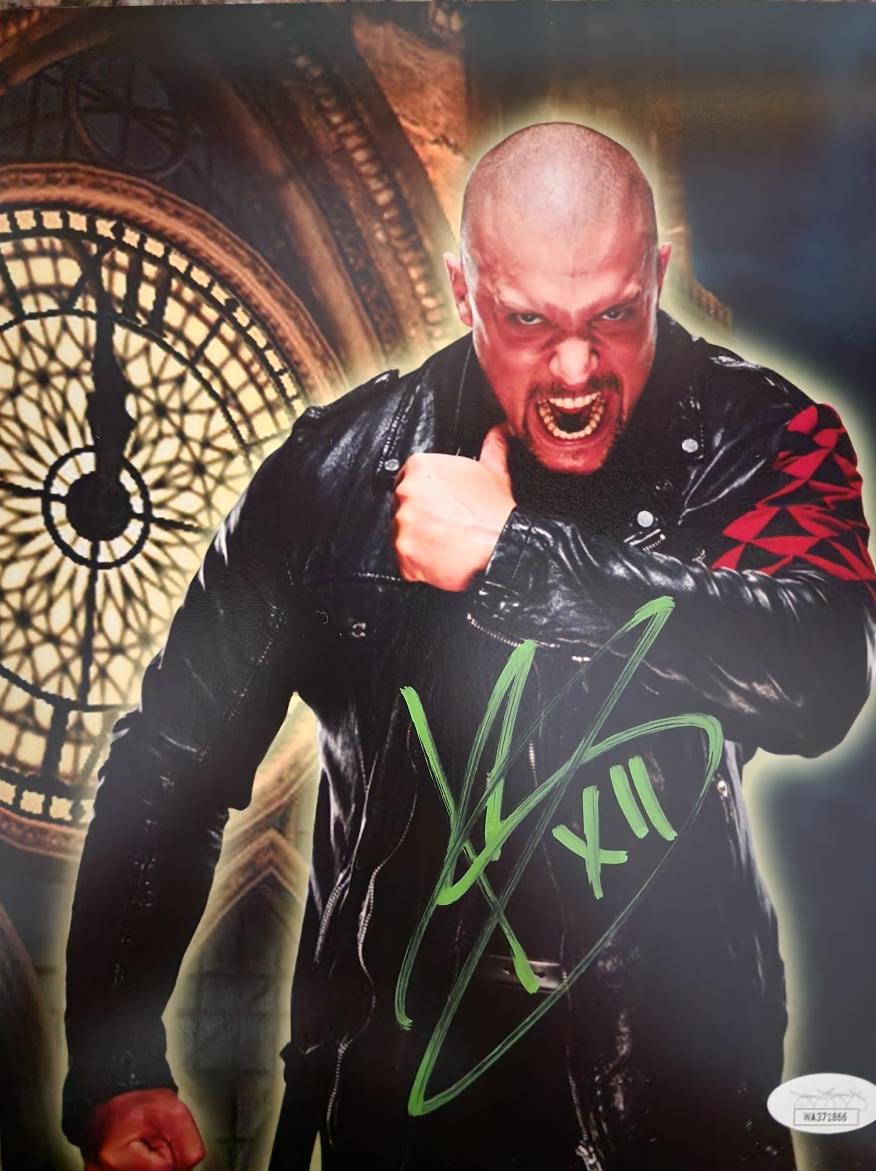 Karrion Kross Clock Tower Autographed 8" x 10" WWE Wrestling Photo 1