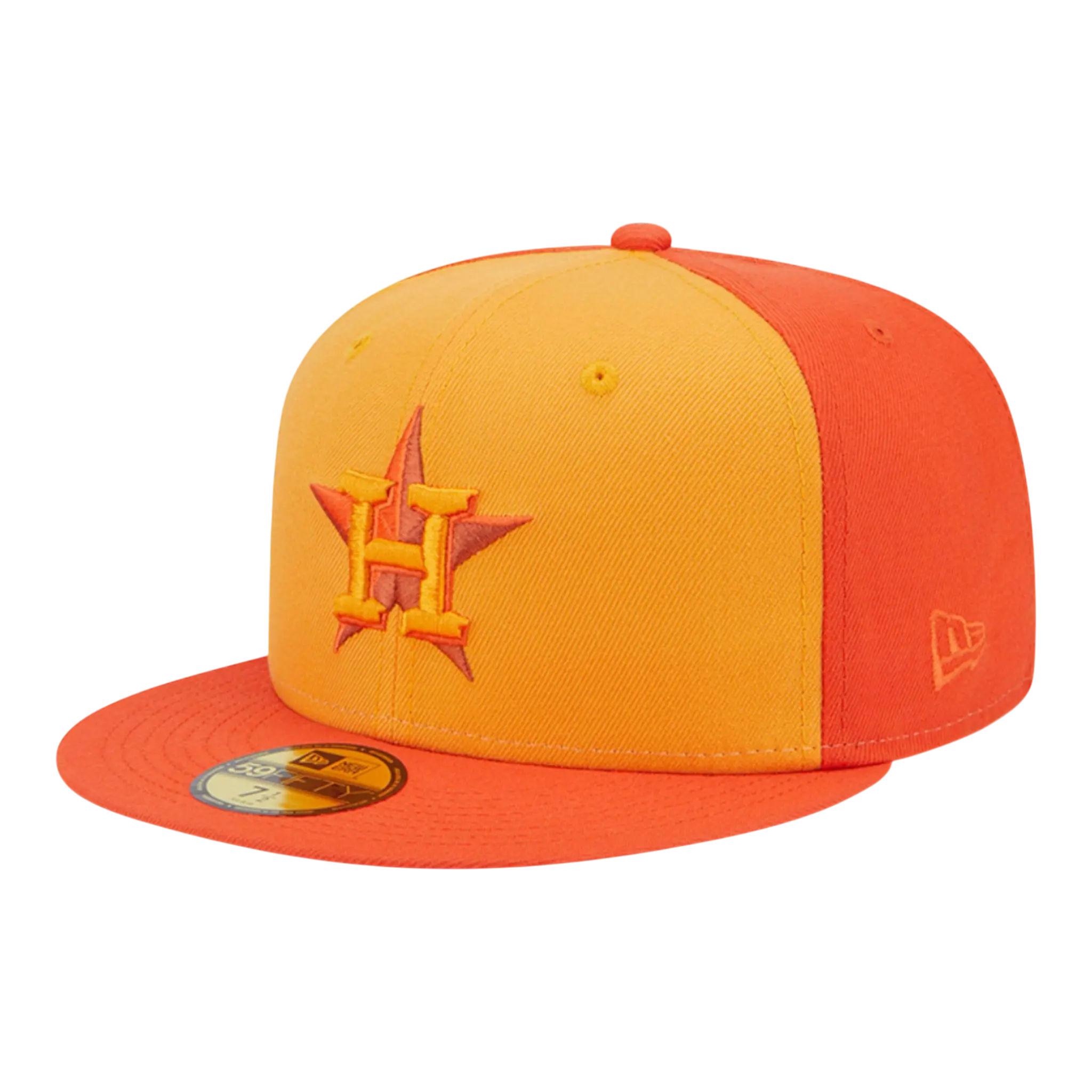 New Era 59Fifty Houston Astros Team Fitted Hat Orange 1