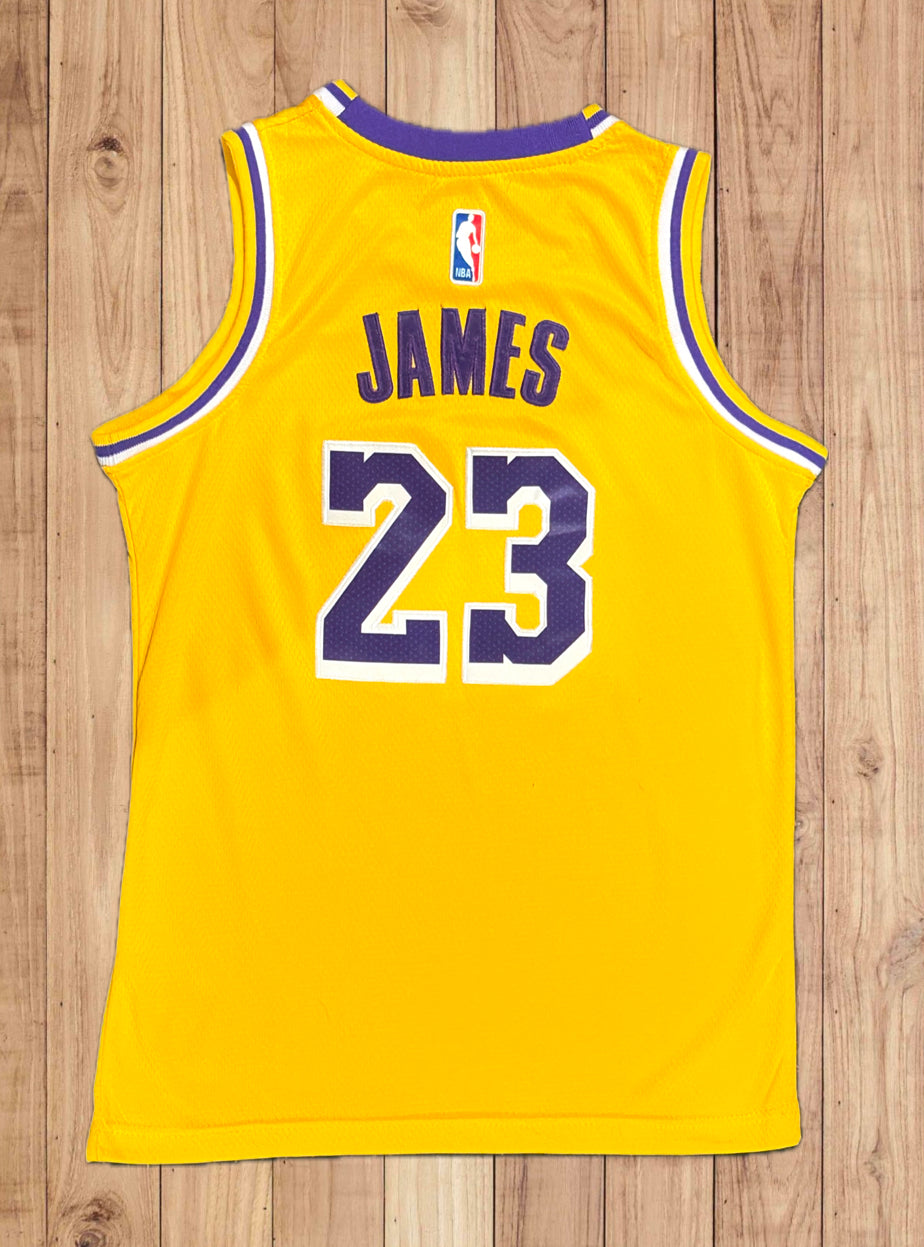 LeBron James 23 Kids Youth Los Angeles Lakers  Nike Basketball Jersey 1