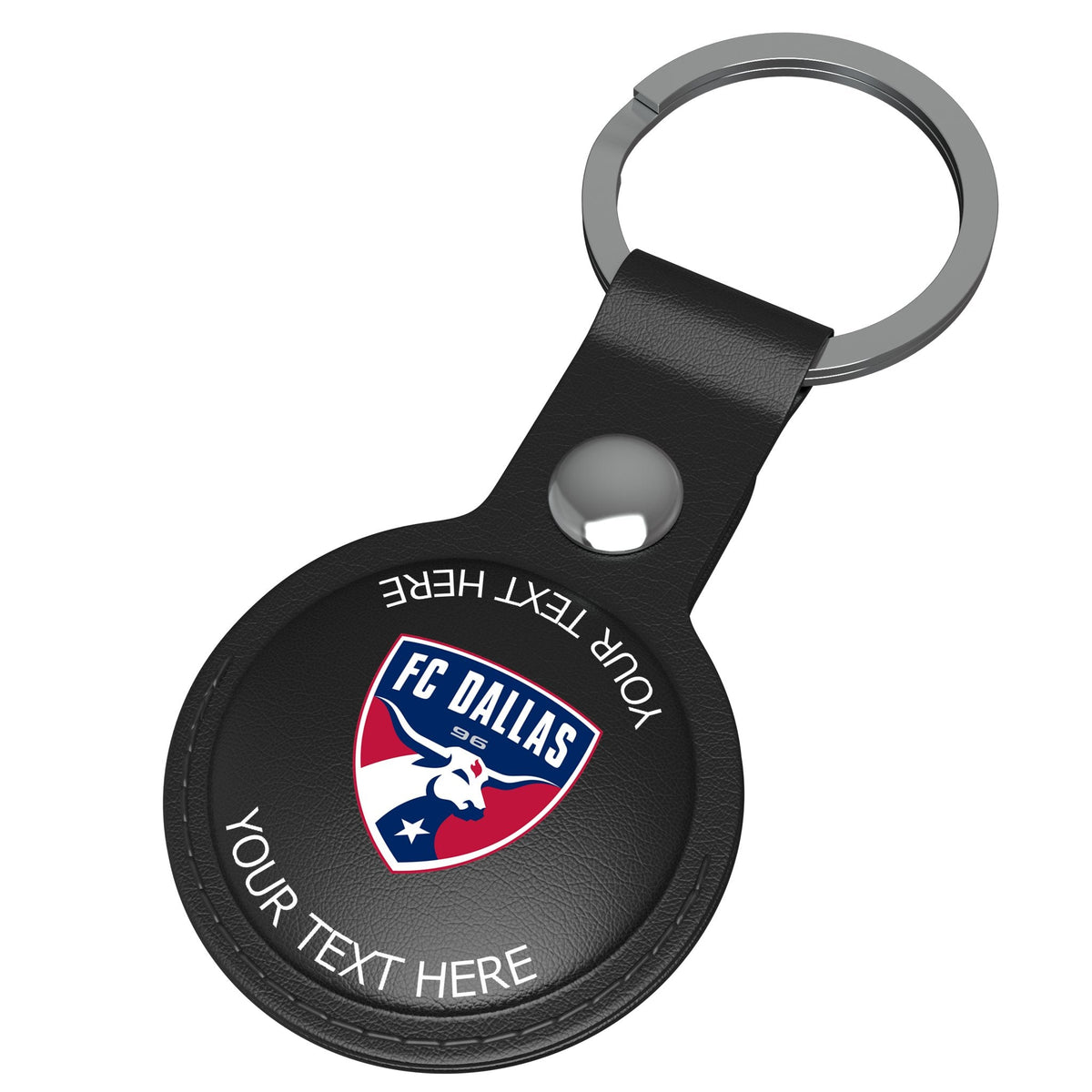 FC Dallas Personalized Insignia Black Airtag Holder 3