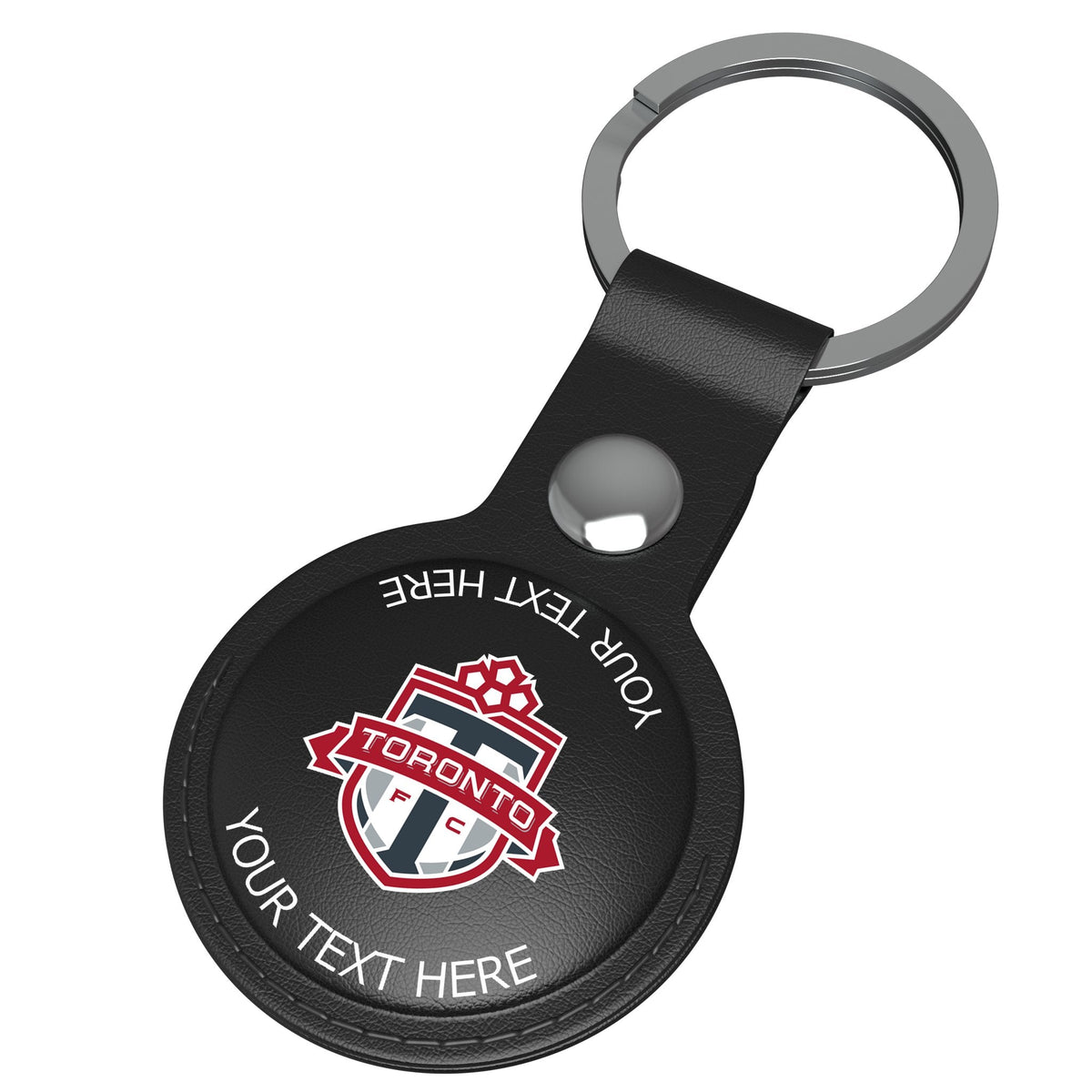 Toronto FC Personalized Insignia Black Airtag Holder 3