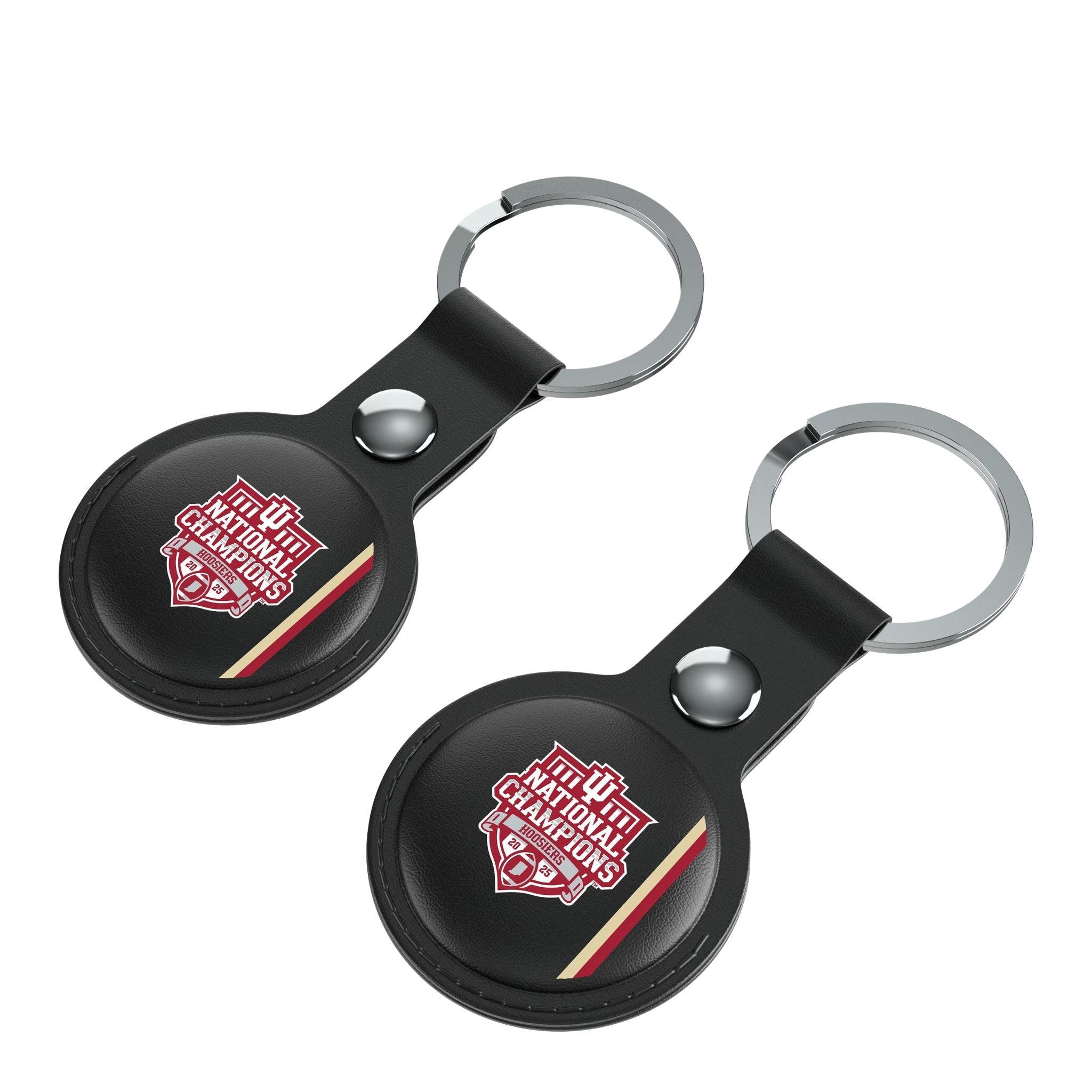 Indiana University Hoosiers 2025 College Football Playoff National Champion Black Airtag Holder 2-Pack 3