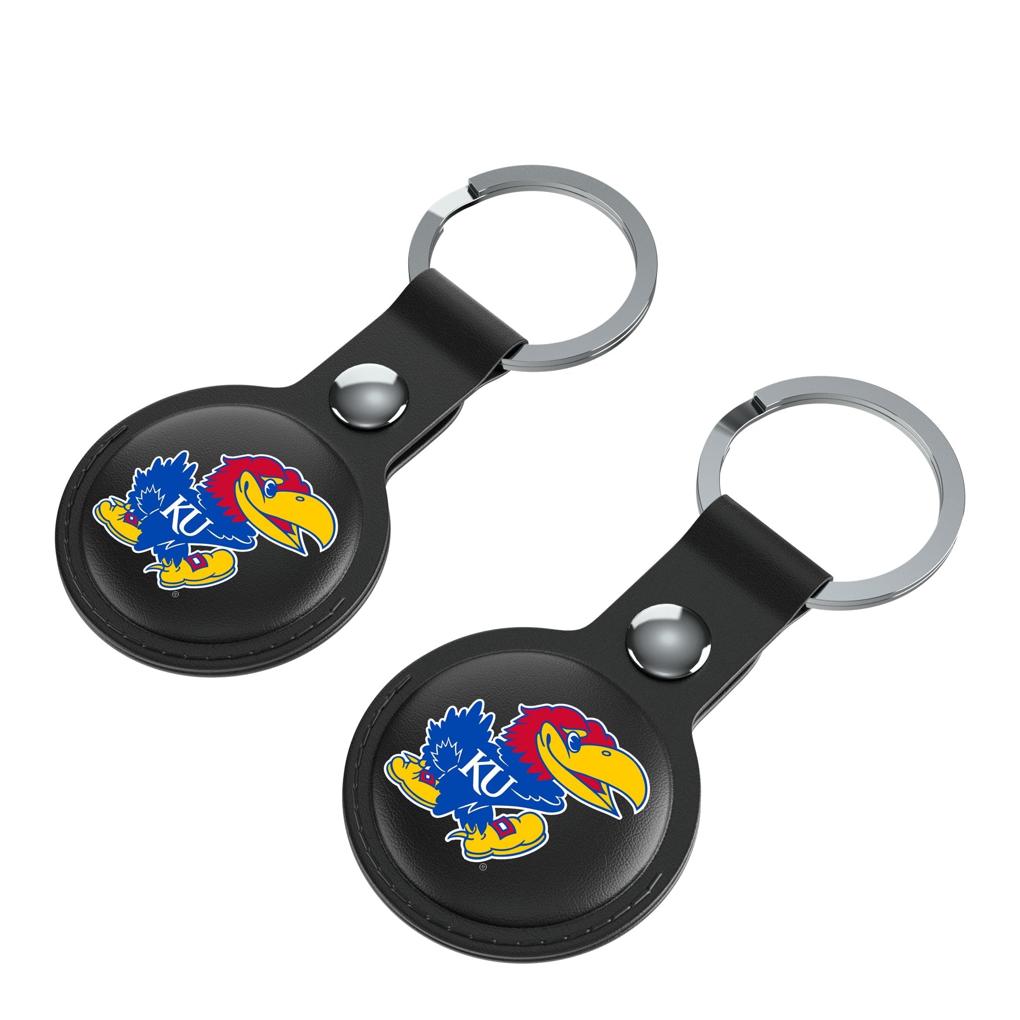 University of Kansas Jayhawks Insignia Black Airtag Holder 2-Pack 3
