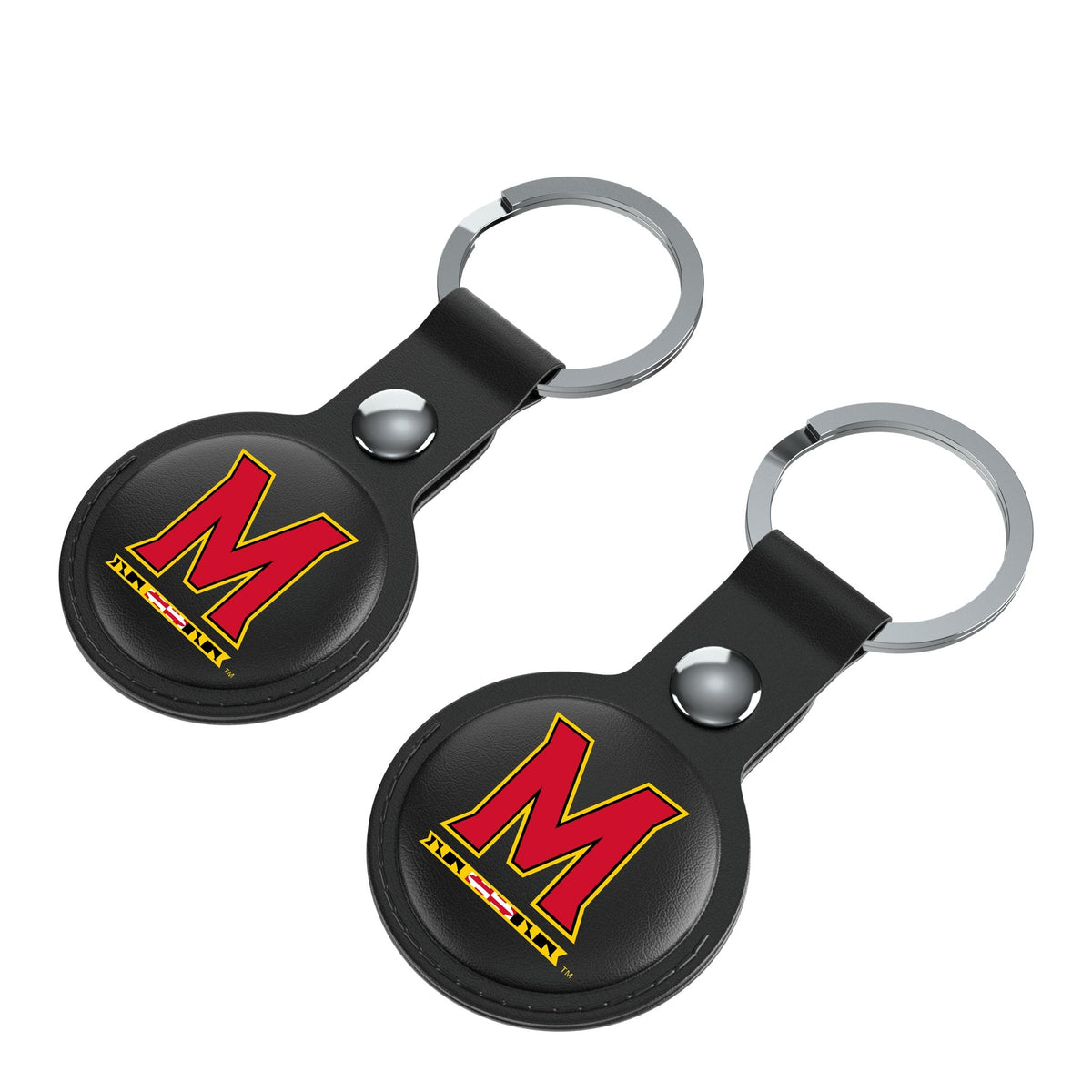 University of Maryland Terrapins Insignia Black Airtag Holder 2-Pack 3