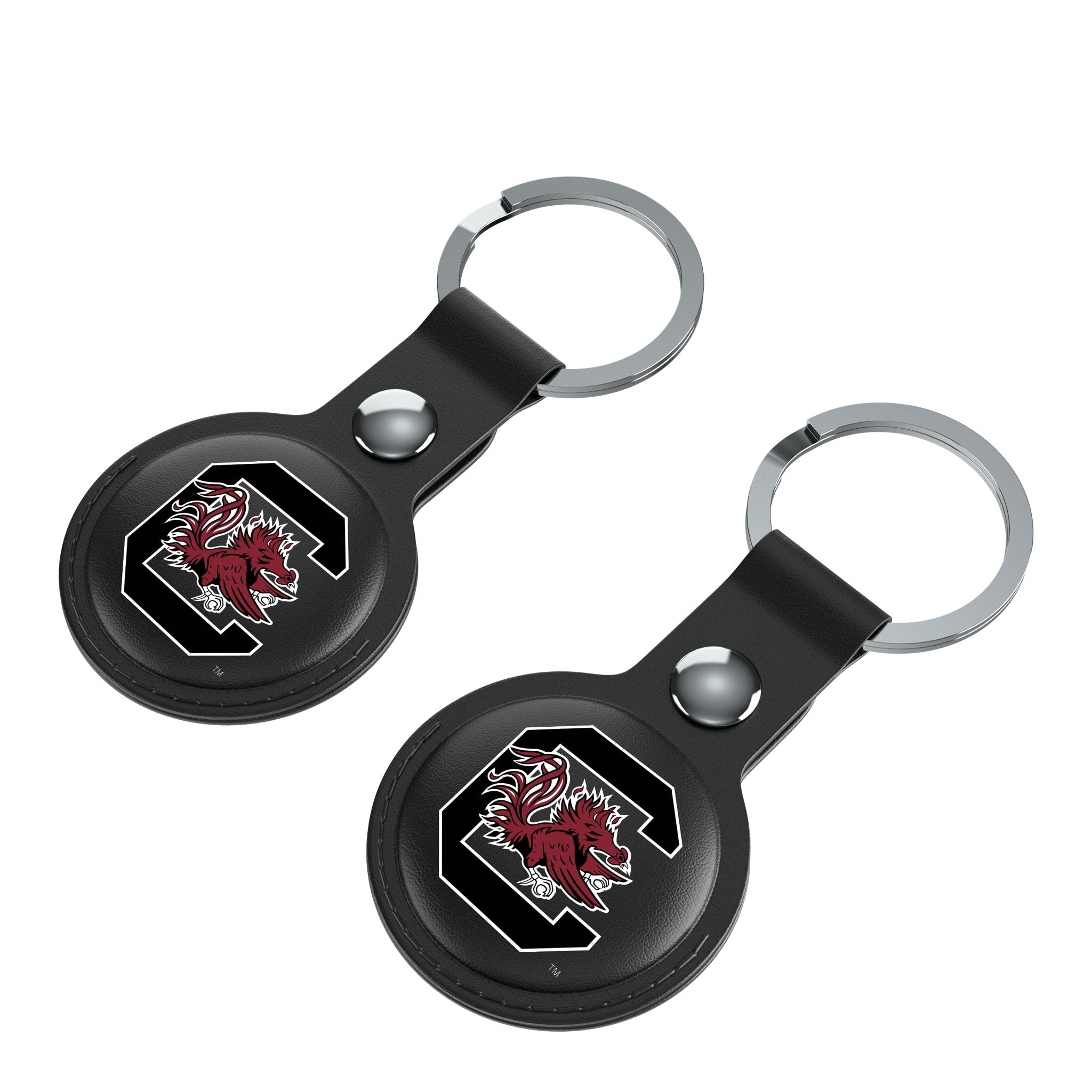 University of South Carolina Gamecocks Insignia Black Airtag Holder 2-Pack 3