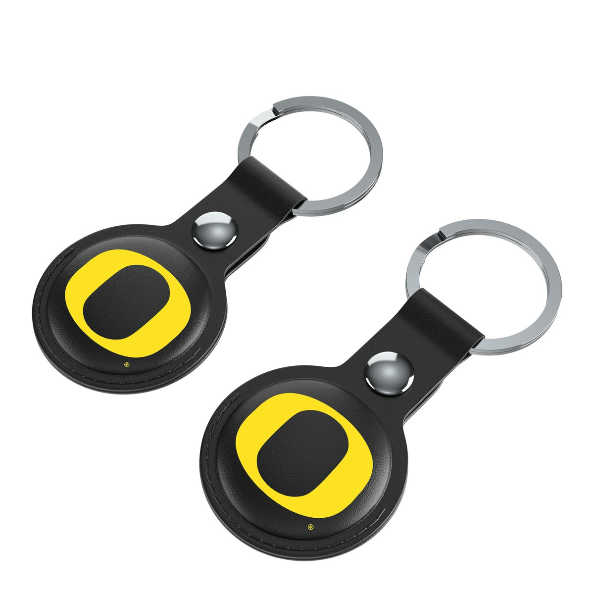 University of Oregon Ducks Insignia Black Airtag Holder 2-Pack 3