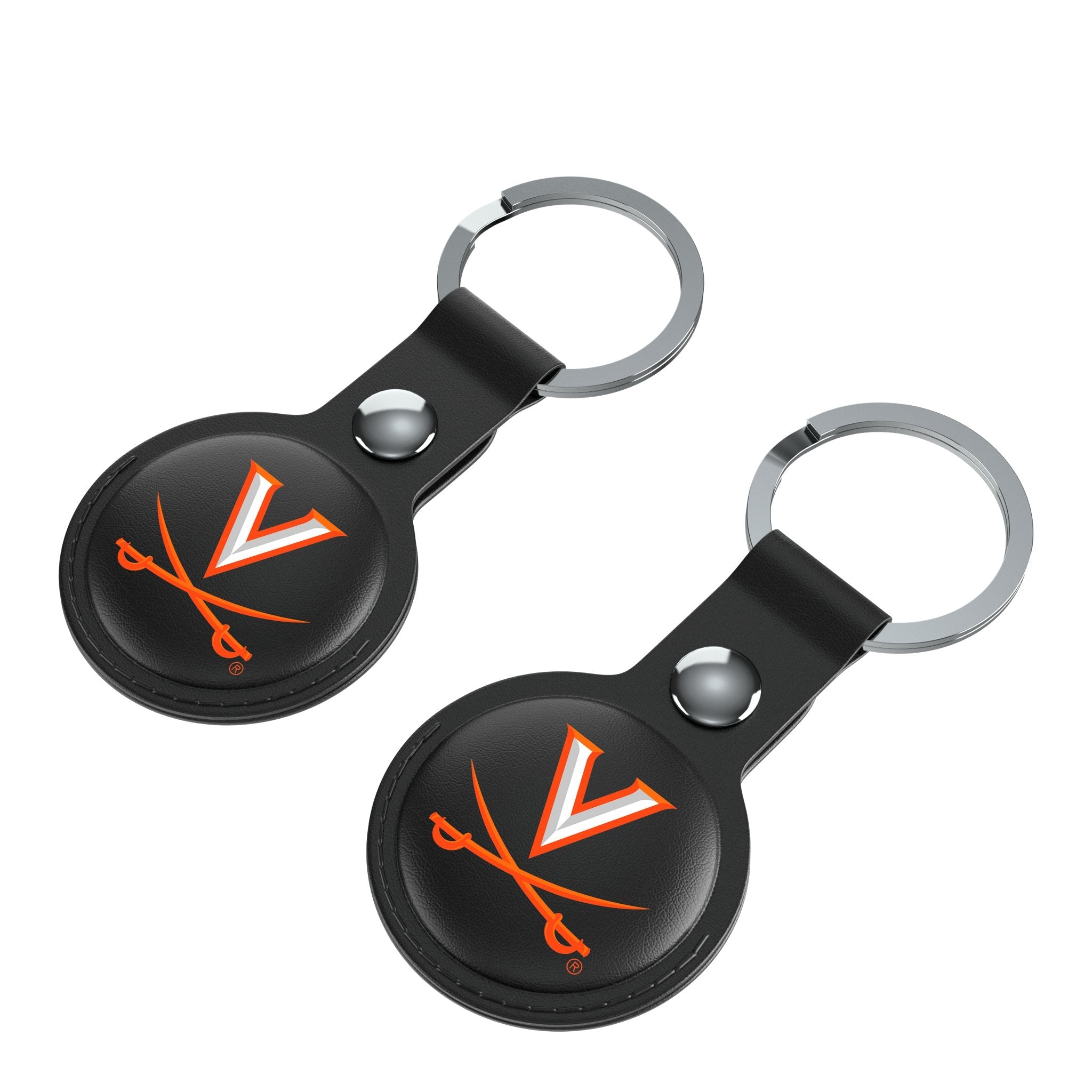 University of Virginia Cavaliers Insignia Black Airtag Holder 2-Pack 3