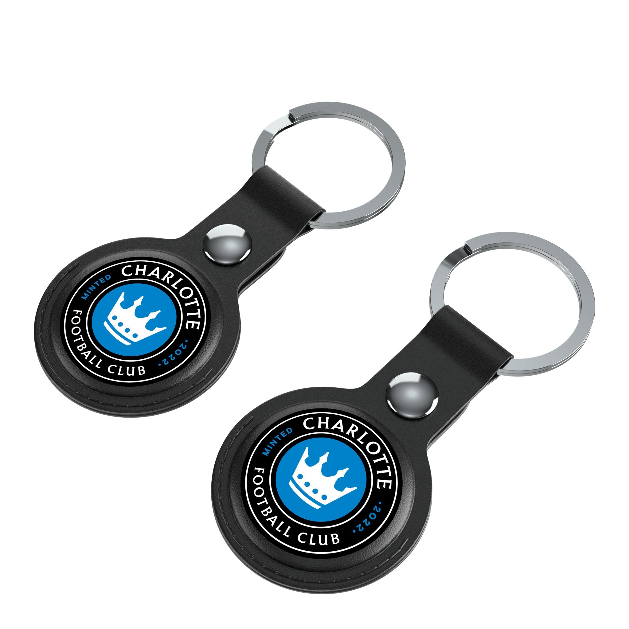 Charlotte FC  Insignia Black Airtag Holder 2-Pack 3