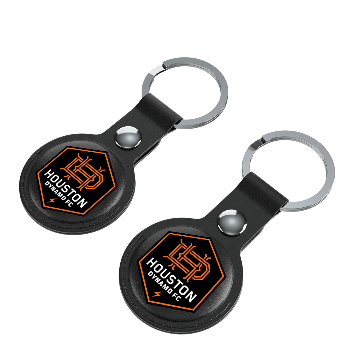 Houston Dynamo  Insignia Black Airtag Holder 2-Pack 3