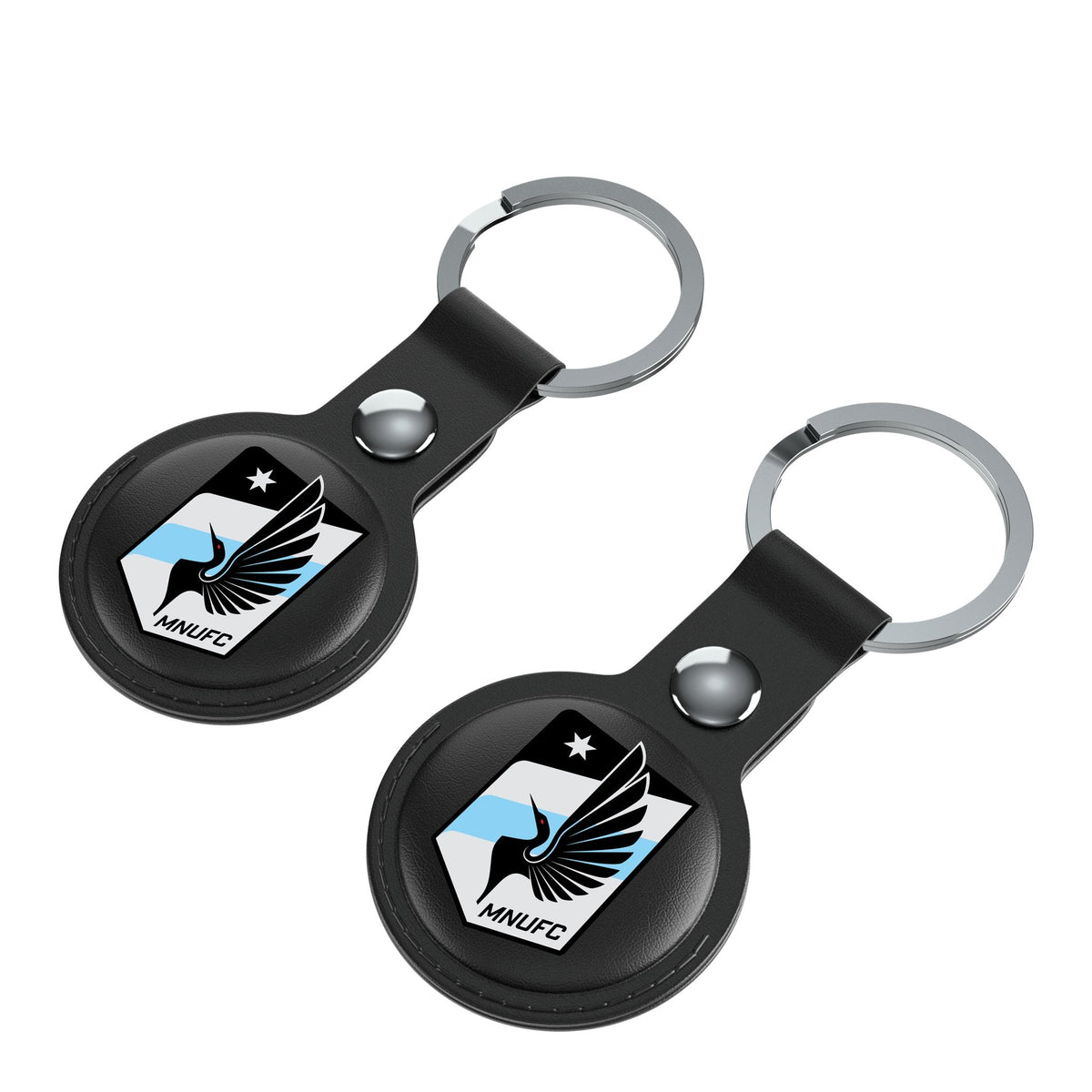 Minnesota United FC   Insignia Black Airtag Holder 2-Pack 3